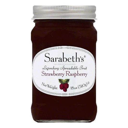 Sarabeths Strawberry Raspberry Spreadable Fruit, 18 OZ (Pack of 6)