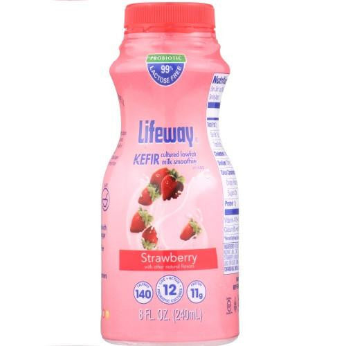 Lifeway Low Fat Strawberry - Single, 8 Oz (Pack of 6)