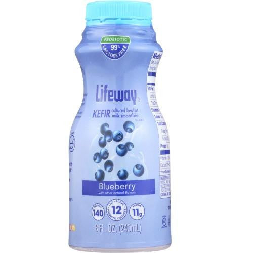 Lifeway Low Fat Blueberry - Single, 8 Oz (Pack of 6)