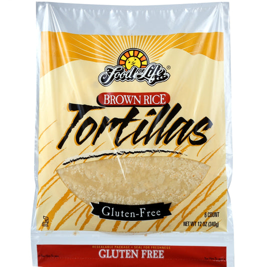 Food For Life Gluten Free Brown Rice Tortillas, 12 Oz (Pack of 12)