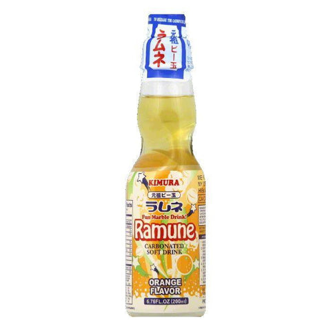 Kimura Orange Flavor Carbonated Soft Drink, 6.76 Oz (Pack of 18)
