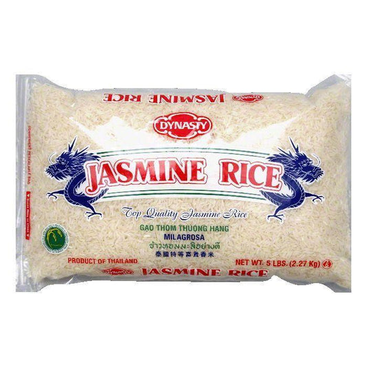 Dynasty Rice Jasmine Long Grain, 5 LB (Pack of 6)