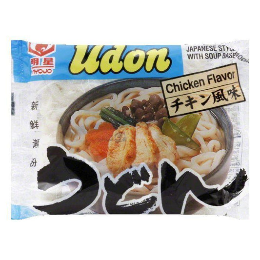 Myojo Udon Noodle Soup Mix Chicken, 7.25 OZ (Pack of 30)