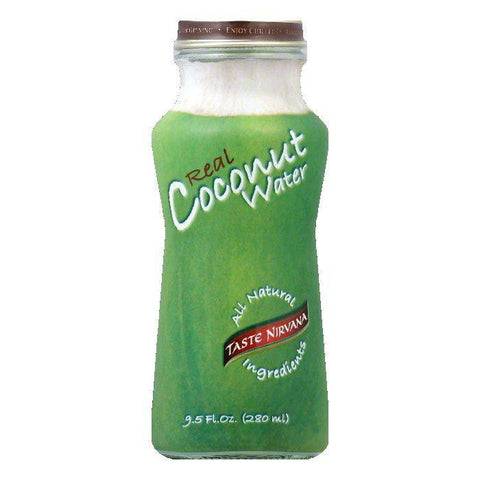 Taste Nirvana Young Coconut Natural Juice, 9.5 FO (Pack of 12)