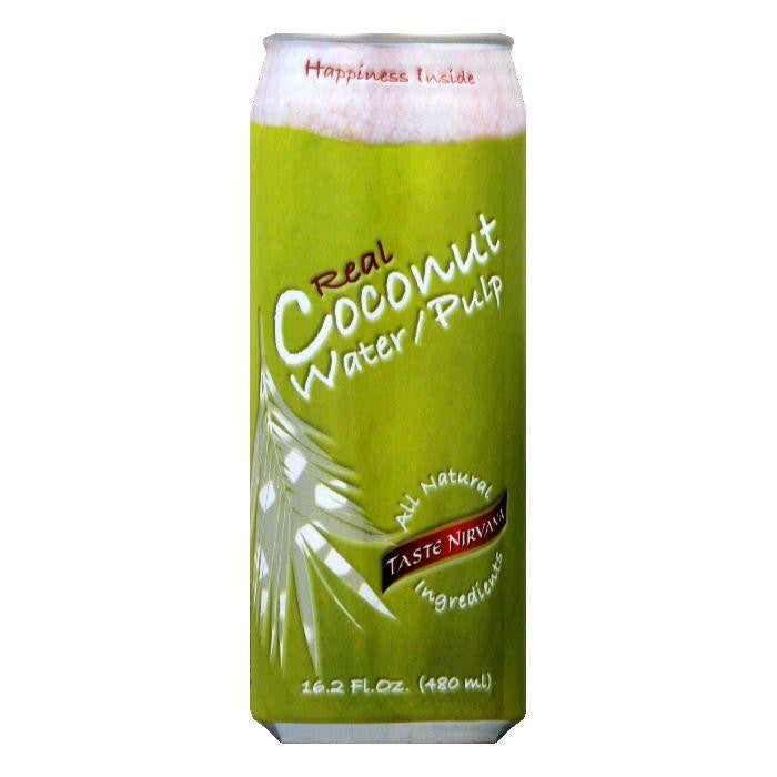 Taste Nirvana With Pulp in Can Coconut Water, 16.2 FO (Pack of 12)