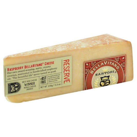 Sartori Raspberry VellaVitano Cheese, 5.3 Oz (Pack of 12)