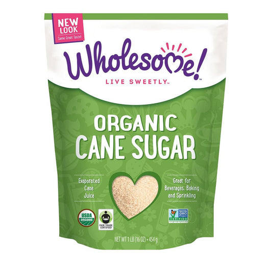 Wholesome Sweeteners Organic Sugar, 16 Oz (Pack of 12)