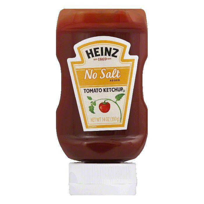 Heinz No Salt Added Tomato Ketchup, 14 Oz (Pack of 6)