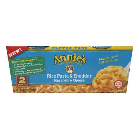 Annies Rice Pasta & Cheddar Macaroni & Cheese, 4.02 Oz (Pack of 6)