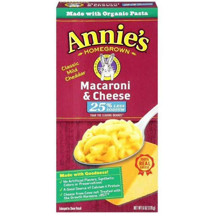Annie's Homegrown Lower Sodium Macaroni & Cheese 6 Oz (Pack of 12)