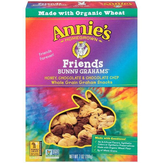 Annie's Homegrown Bunny Grahams Friends Whole Grain Graham Snacks 7 Oz (Pack of 12)