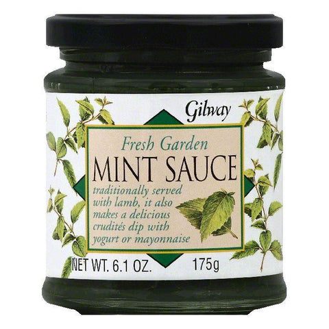 Gilway Fresh Garden Mint Sauce, 6.1 OZ (Pack of 6)