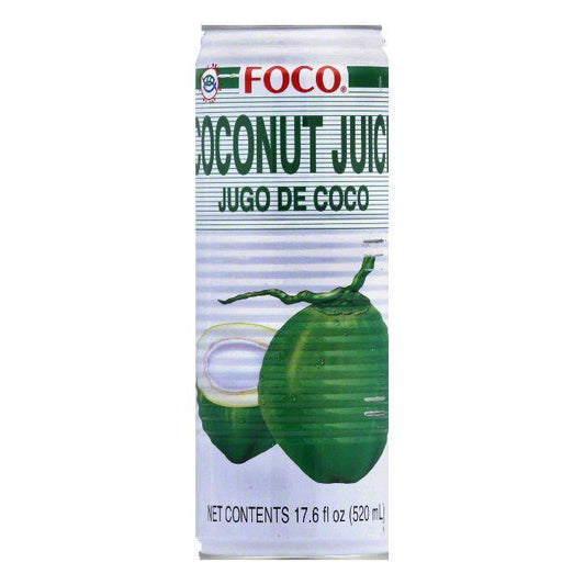 Foco Coconut Juice, 17.6 OZ (Pack of 24)