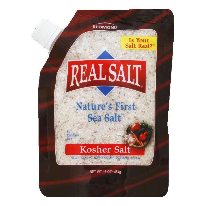 Redmond Kosher Salt, 16 OZ (Pack of 6)
