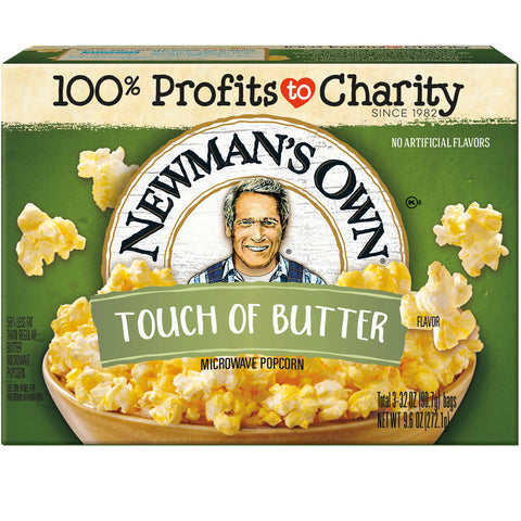 Newmans Own Touch of Butter Microwave Popcorn, 3 ea (Pack of 12)