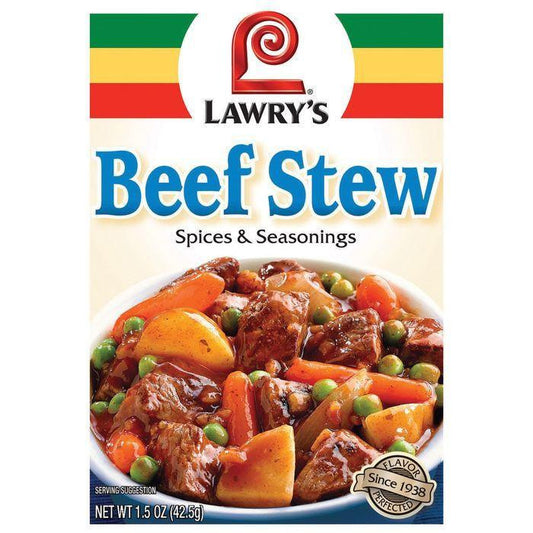 Dry Seasoning Beef Stew Lawry's Spices & Seasonings 1 Oz Packet (Pack of 12)