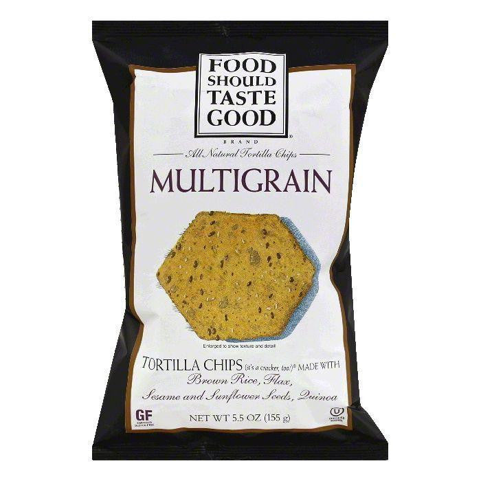 Food Should Taste Good Multigrain Tortilla Chips 5.5 Oz Bag (Pack of 12)