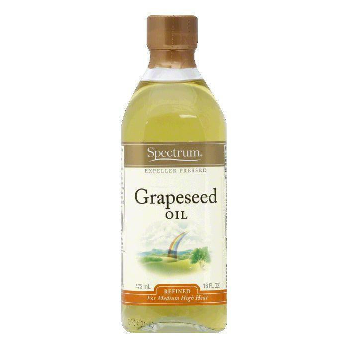 Spectrum Grapeseed Oil Refined, 16 OZ (Pack of 6)