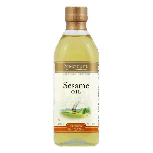 Spectrum Refined Sesame Oil, 16 OZ (Pack of 6)