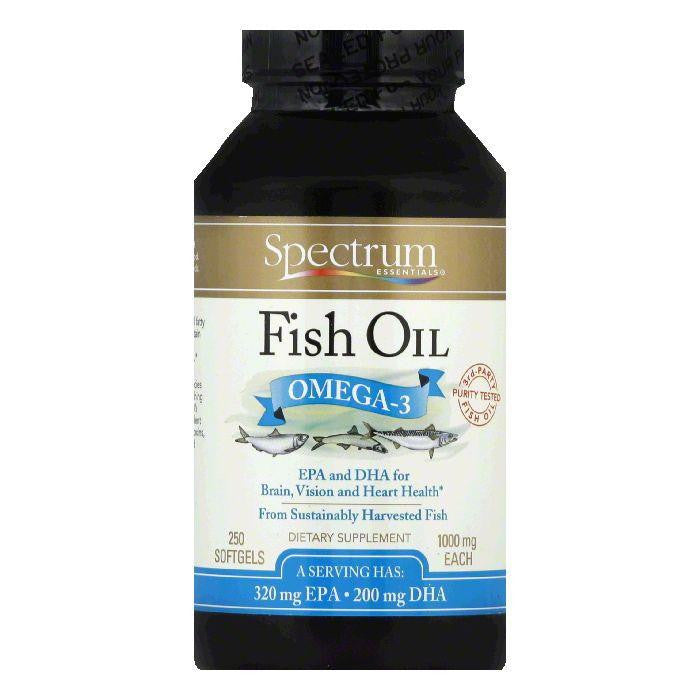 Spectrum Essentials Softgels 1000 mg Omega-3 Fish Oil, 250 ea
