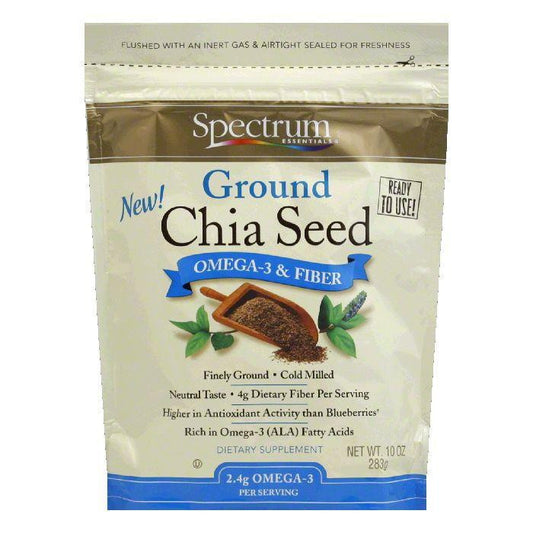 Spectrum Naturals Ground Chia Seeds, 10 OZ (Pack of 1)