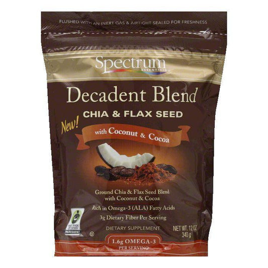 Spectrum Essentials with Coconut & Cocoa Chia & Flax Seed, 12 Oz (Pack of 3)