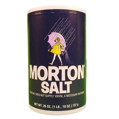 Morton Plain Salt 26 OZ POUR SPOUT (Pack of 24)