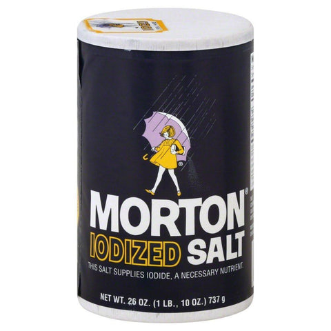 Morton Iodized Salt 26 OZ POUR SPOUT (Pack of 24)