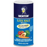MortonLite Mixture Lite Salt 11 OZ SHAKER (Pack of 12)