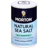 Morton All-Purpose Natural Sea Salt 26 Oz Pour Spout (Pack of 12)