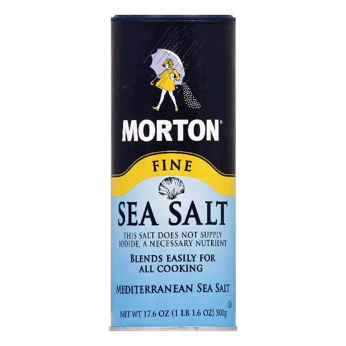 Morton Sea Salt Fine, 17.5 OZ (Pack of 12)