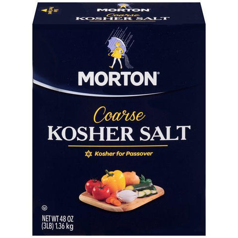 Morton Coarse Kosher Salt 3 lb. (Pack of 12)