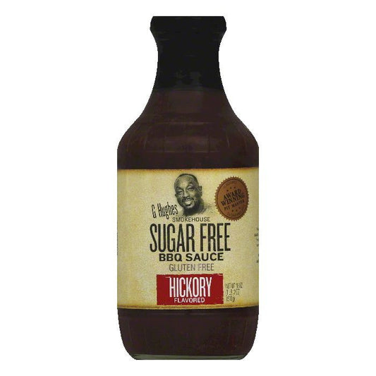 G Hughes Smokehouse Hickory Flavored Sugar Free BBQ Sauce, 18 Oz (Pack of 6)