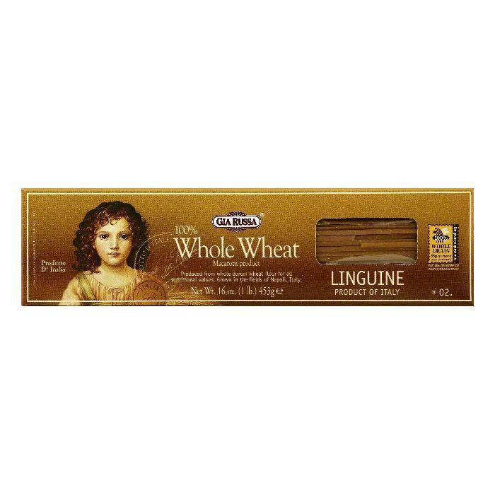 Gia Russa 2 100% Whole Wheat Linguine, 16 OZ (Pack of 20)