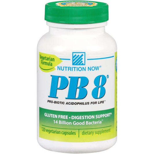 Nutrition Now PB 8 Vegetarian Formula Pro-Biotic Capsules 120 ct. Plastic