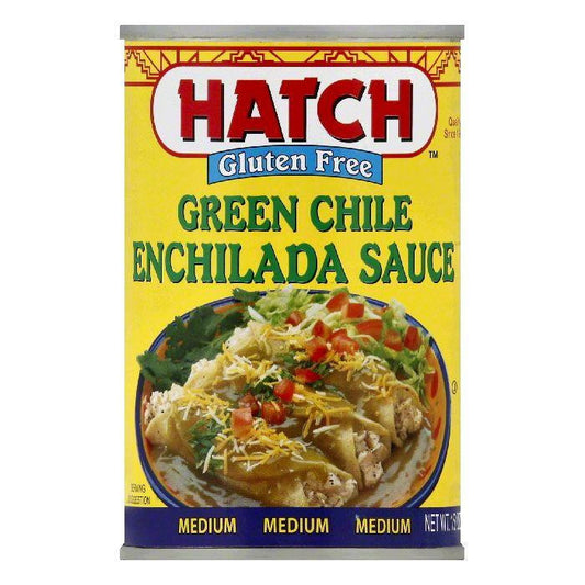 Hatch Medium Gluten Free Green Chile Enchilada Sauce, 15 OZ (Pack of 12)