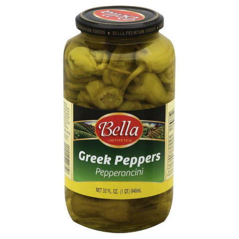 Bella Pepperoncini Greek Peppers, 32 Oz (Pack of 6)