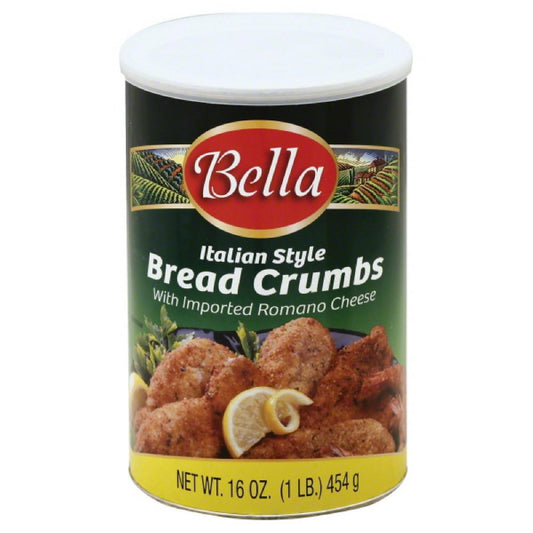 Bella Italian Style Bread Crumbs with Imported Romano Cheese, 16 Oz (Pack of 12)