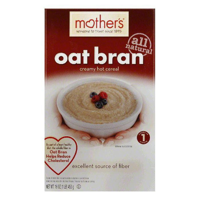 Mother's Hot Cereal Oatbran, 16 OZ (Pack of 6)