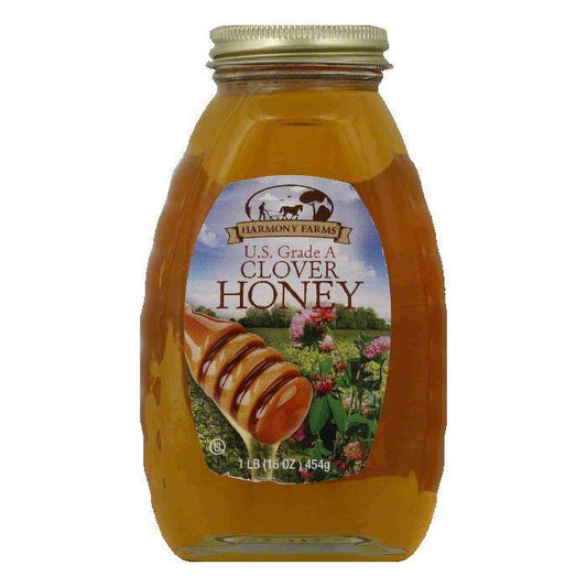 Harmony Farms Clover Honey, 16 OZ (Pack of 6)