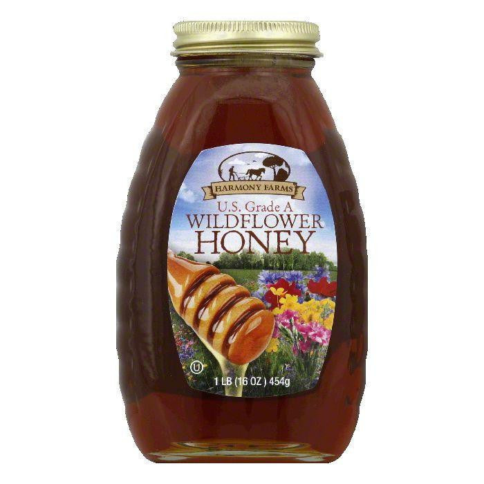 Harmony Farms Wildflower Honey, 16 OZ (Pack of 6)