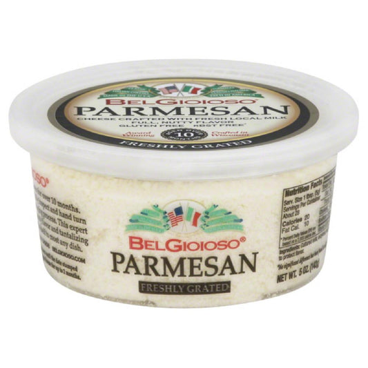 BelGioioso Parmesan Freshly Grated Cheese, 5 Oz (Pack of 12)