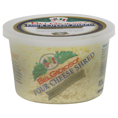 BelGioioso Four Cheese Cheese Shreds, 5 Oz (Pack of 12)