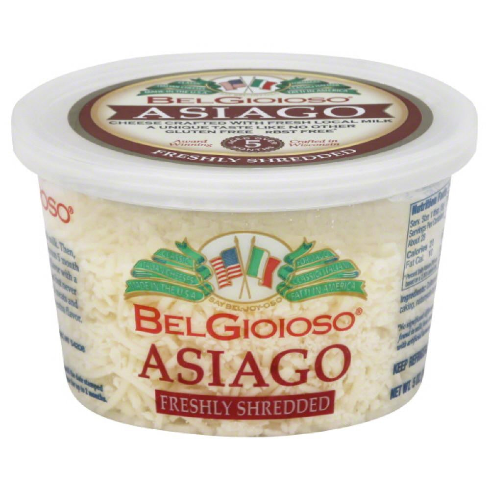 BelGioioso Asiago Freshly Shredded Cheese, 5 Oz (Pack of 12)
