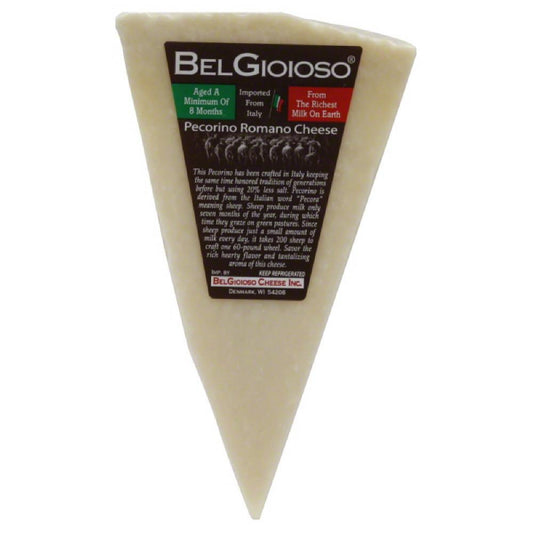 BelGioioso Pecorino Romano Cheese, 8 Oz (Pack of 12)