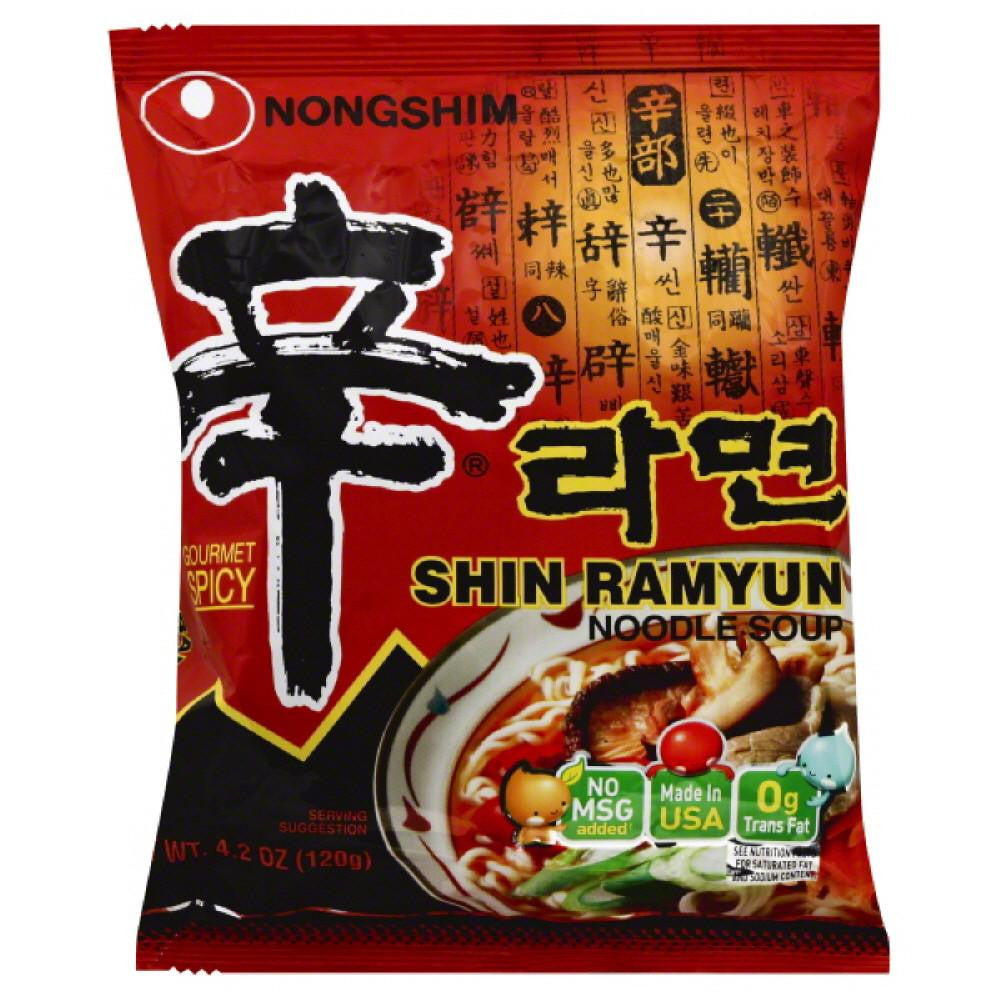 Nongshim Gourmet Spicy Shin Ramyun Noodle Soup, 4.2 Oz (Pack of 10)