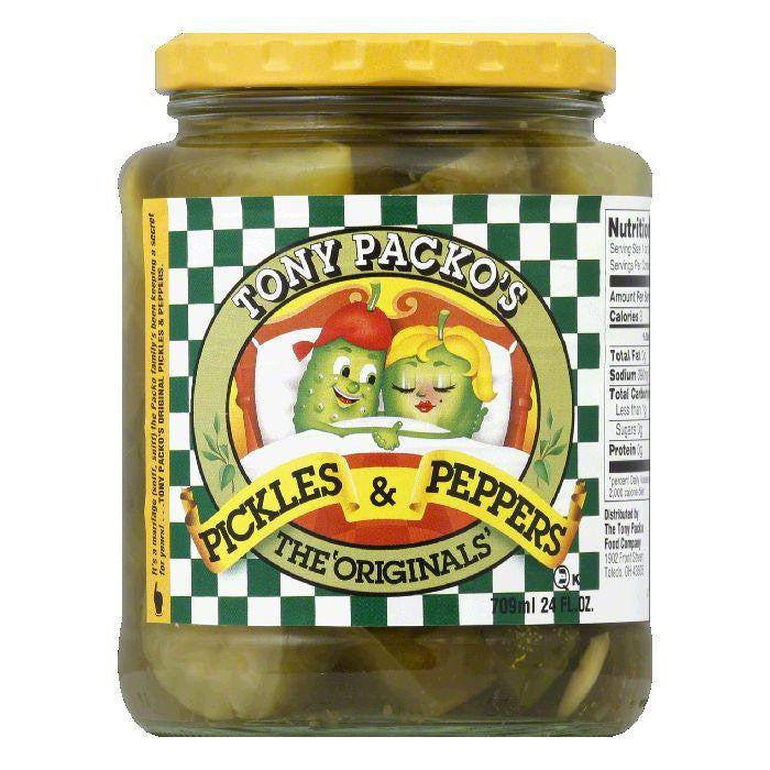Tony Packo Original Pickles & Peppers, 24 OZ (Pack of 6)