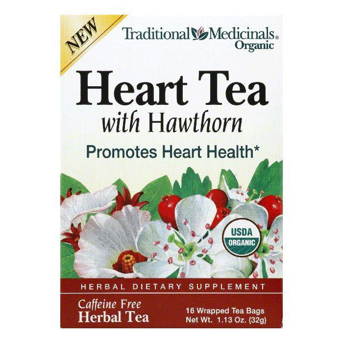 Traditional Medicinals Heart with Hawthorne Organic Herbal Tea, 16 BG (Pack of 6)