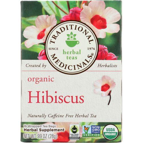 Traditional Medicinals Organic Hibiscus Herbal Tea, 16 Bg (Pack of 6)