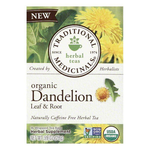Traditional Medicinals Organic Dandelion Leaf & Root Wine Herbal Tea, 16 Bg (Pack of 6)